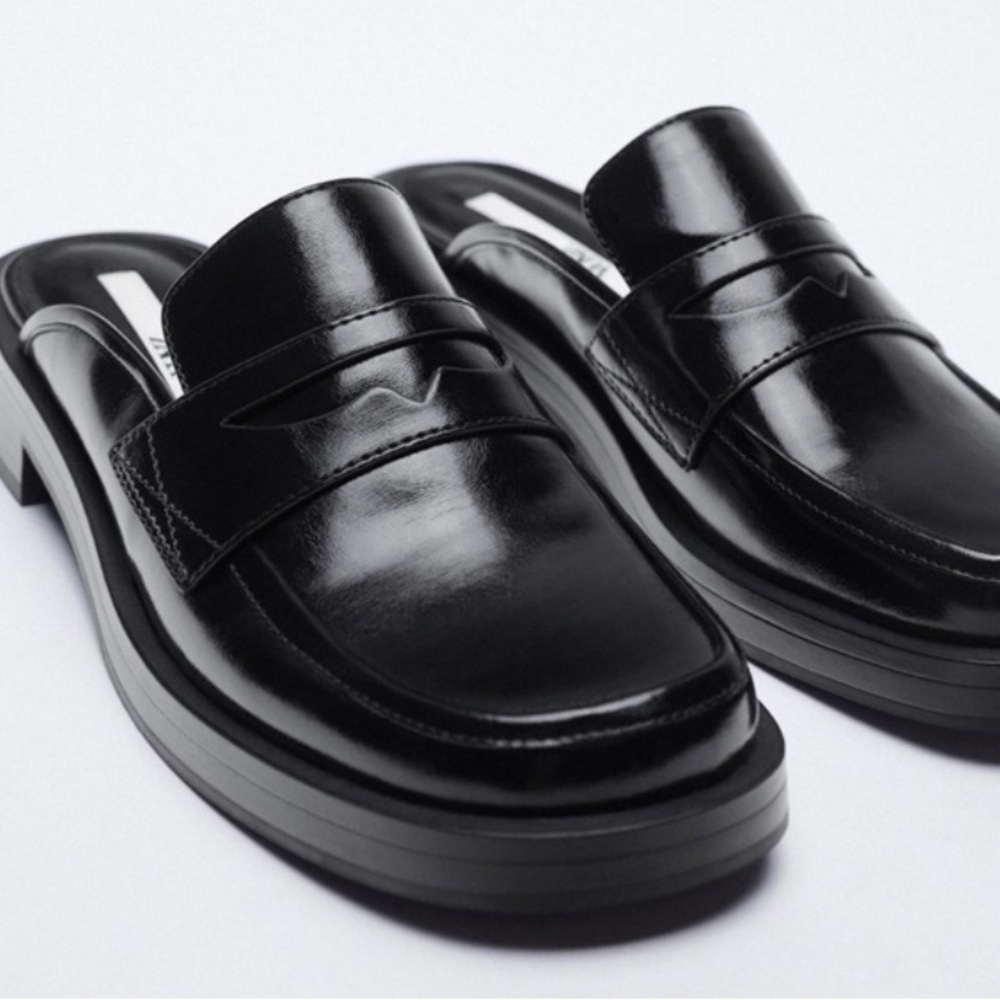 Zara Low Heeled Mule Loafer
